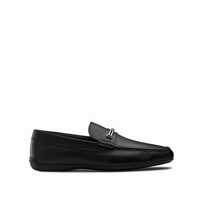 Russell & Bromley Data Snaffle Trim Loafers Mens Black [VCQ9110SR]